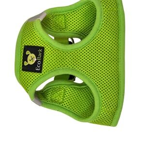 EcoBark Dog Harness Small Green Mesh Padded Comfort Step-In Adjustable Pet Vest